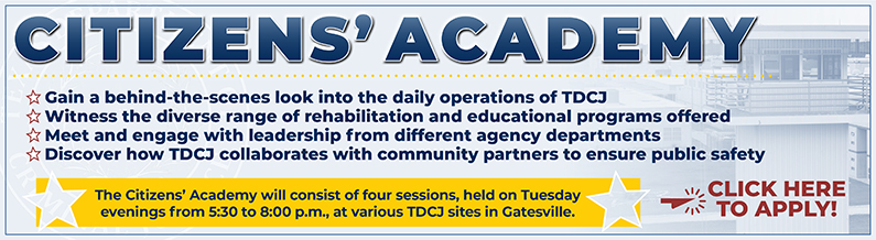 Citizens' Academy banner and link to application