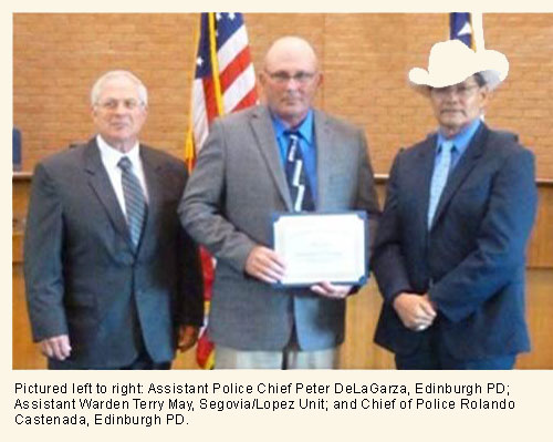 Segovia/Lopez K-9 Team Recognized by Edinburgh Police Department